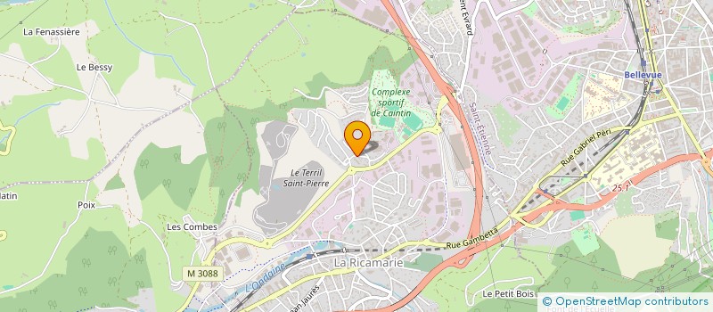 localisation de l'entreprise MONSIEUR HAMDI HADDAD  LA RICAMARIE