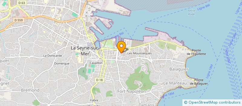 localisation de l'entreprise MONSIEUR HAMDI KACEM  LA SEYNE-SUR-MER