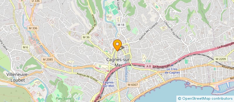 localisation de l'entreprise MONSIEUR HAMDI MRIBAH à CAGNES SUR MER