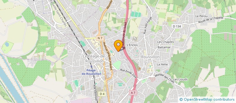 localisation de l'entreprise MONSIEUR HAMED AHMADZAI  LE PEAGE-DE-ROUSSILLON