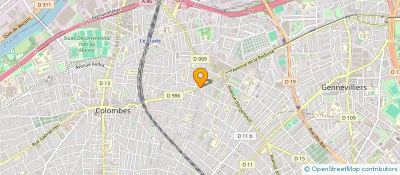 localisation de l'entreprise MONSIEUR HAMED AIT M à BOIS-COLOMBES