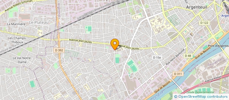 localisation de l'entreprise MONSIEUR HAMED CHERIET  ARGENTEUIL