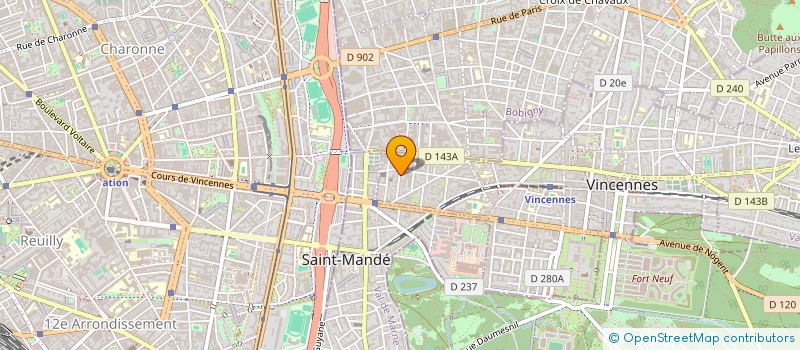 localisation de l'entreprise MONSIEUR HAMED DOUMBIA  VINCENNES