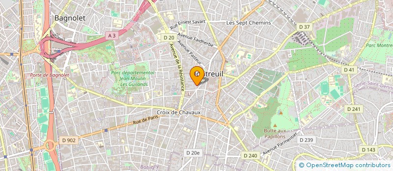 localisation de l'entreprise MONSIEUR HAMED FOFANA à MONTREUIL