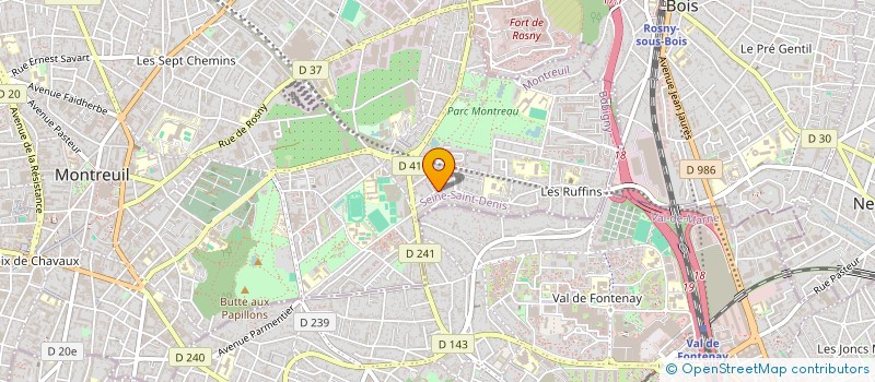 localisation de l'entreprise MONSIEUR HAMED FRIHI à MONTREUIL