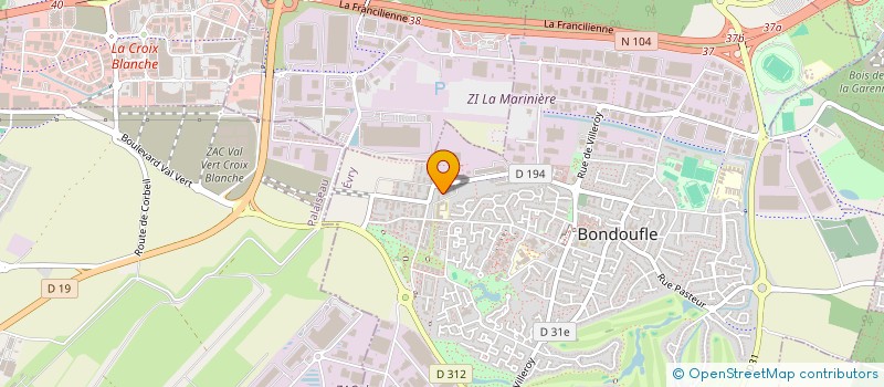 localisation de l'entreprise MONSIEUR HAMED HAMIDI  BONDOUFLE