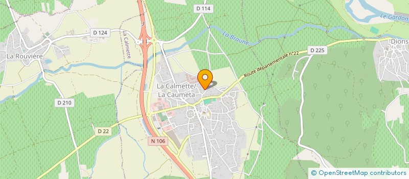 localisation de l'entreprise MONSIEUR HAMED IMOUHAY  LA CALMETTE