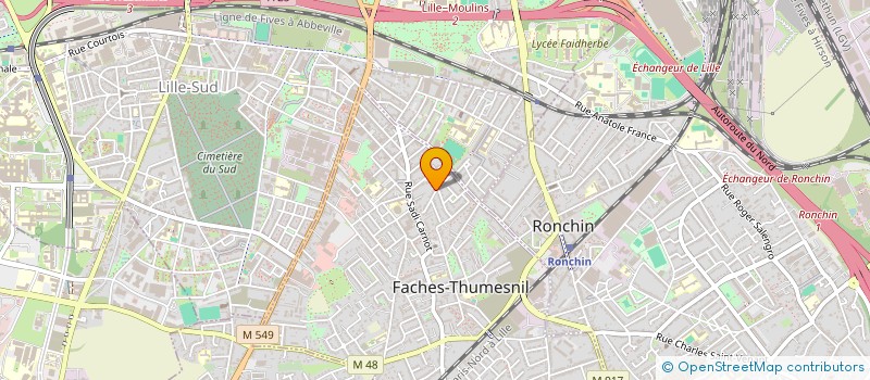 localisation de l'entreprise MONSIEUR HAMED KASSMI  FACHES-THUMESNIL