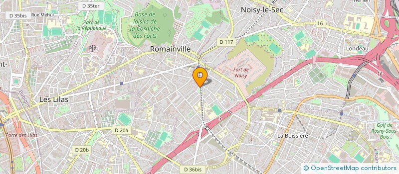 localisation de l'entreprise MONSIEUR HAMED KEITA à ROMAINVILLE