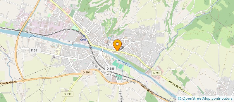 localisation de l'entreprise MONSIEUR HAMED KONE  CREST