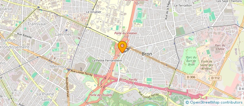 localisation de l'entreprise MONSIEUR HAMED LAKHDAR  BRON