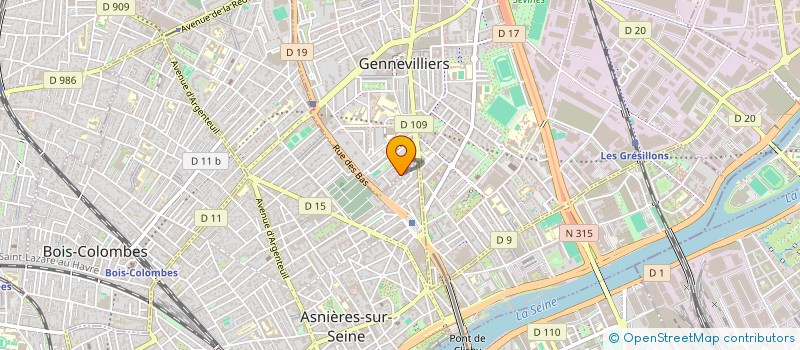 localisation de l'entreprise MONSIEUR HAMED LY à GENNEVILLIERS