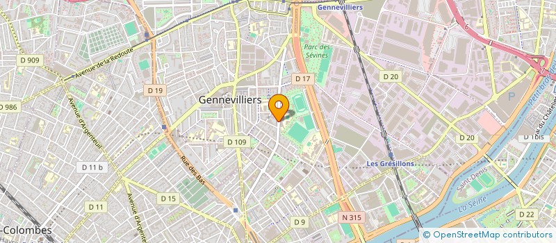 localisation de l'entreprise MONSIEUR HAMED MANSRI à GENNEVILLIERS