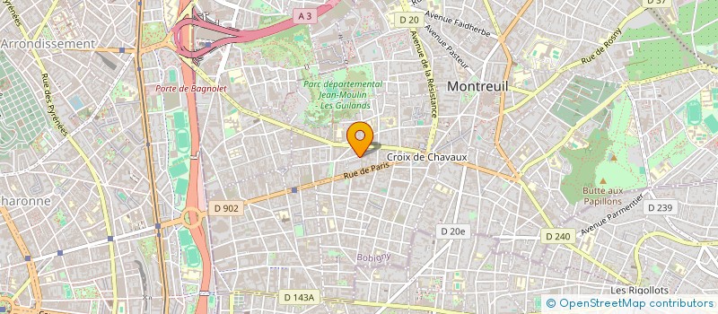 localisation de l'entreprise MONSIEUR HAMEDY SYLLA  MONTREUIL