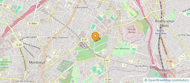 localisation de l'entreprise MONSIEUR HAMEED LONE  MONTREUIL