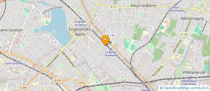 localisation de l'entreprise MONSIEUR HAMEERKHAN JAMALKHAN à ENGHIEN-LES-BAINS