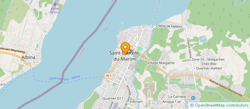 localisation de l'entreprise MONSIEUR HAMEL SAID SAMOU FOTSO à SAINT-LAURENT-DU-MARONI