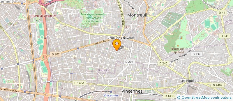 localisation de l'entreprise MONSIEUR HAMELE KEITA à MONTREUIL