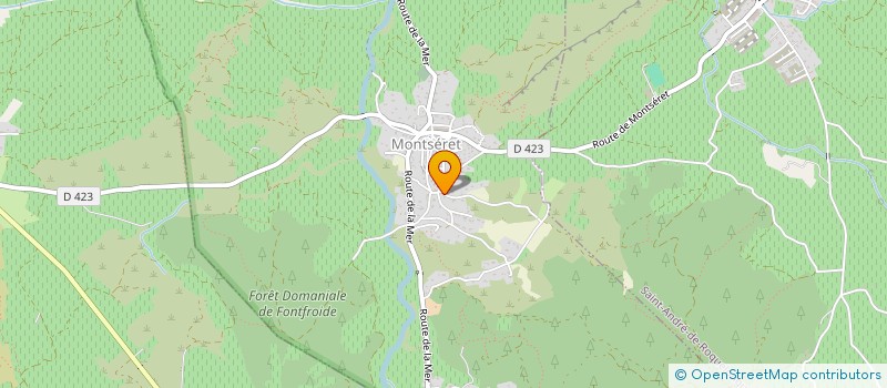 localisation de l'entreprise MONSIEUR HAMELIN BERENGNIER  MONTSERET