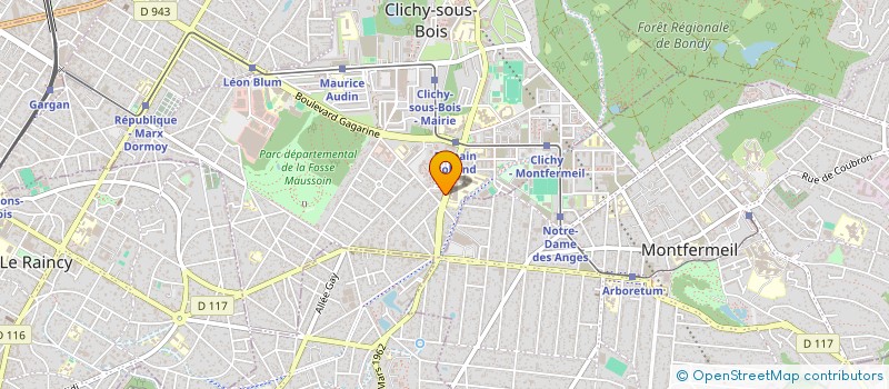 localisation de l'entreprise MONSIEUR HAMET TAMBOURA à CLICHY-SOUS-BOIS