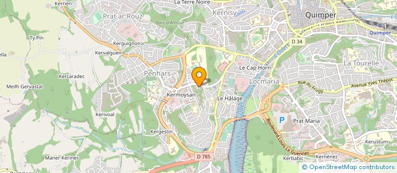 localisation de l'entreprise MONSIEUR HAMID ABENADIM à QUIMPER