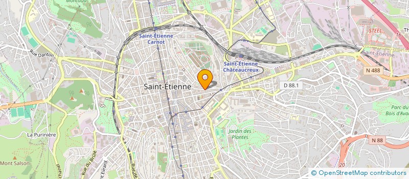 localisation de l'entreprise MONSIEUR HAMID ADRAR à SAINT-ETIENNE