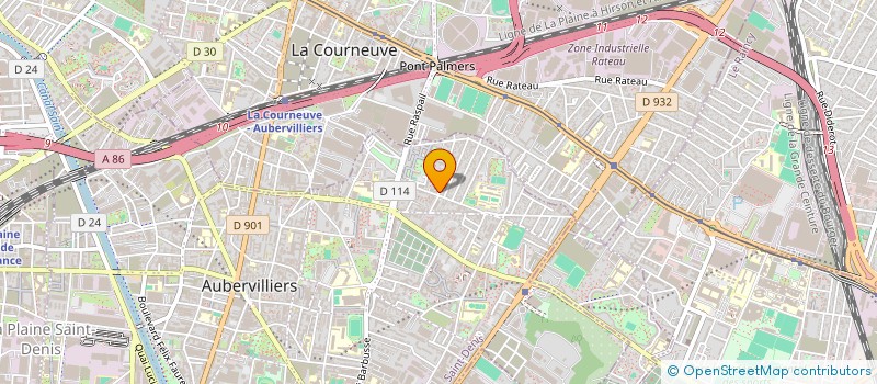 localisation de l'entreprise MONSIEUR HAMID ARAB  AUBERVILLIERS