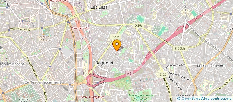 localisation de l'entreprise MONSIEUR HAMID BOUANANI à BAGNOLET