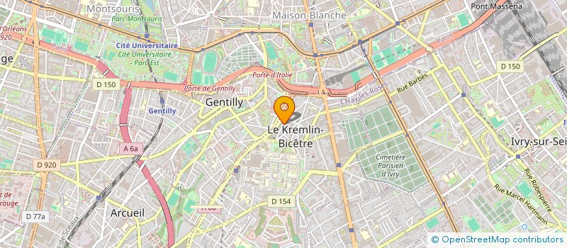 localisation de l'entreprise MONSIEUR HAMID BOUJEDLI  LE KREMLIN-BICETRE