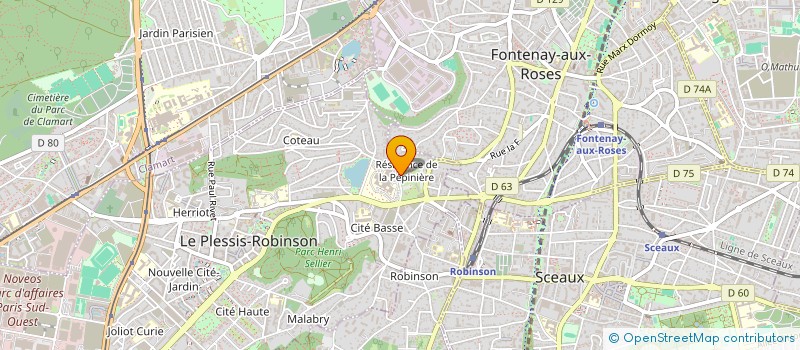 localisation de l'entreprise MONSIEUR HAMID BOURAIYA à LE PLESSIS-ROBINSON