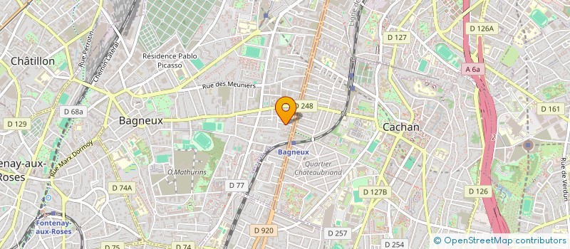 localisation de l'entreprise MONSIEUR HAMID DEHAS  BAGNEUX