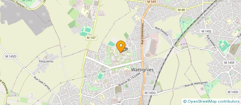 localisation de l'entreprise MONSIEUR HAMID DJEBBOUR  WATTIGNIES