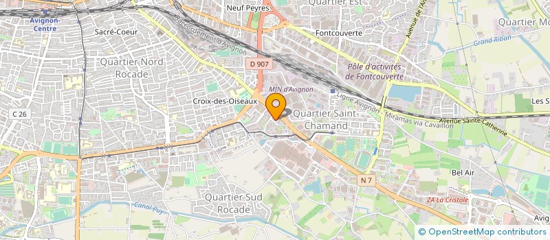 localisation de l'entreprise MONSIEUR HAMID EL-AHMARE  AVIGNON