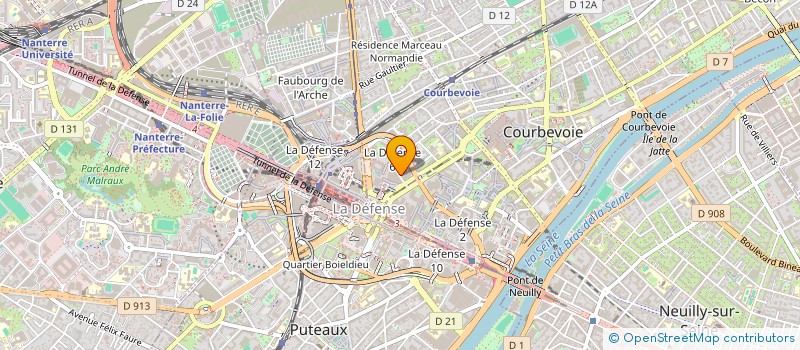 localisation de l'entreprise MONSIEUR HAMID GHORRESHI  COURBEVOIE