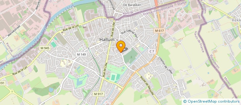 localisation de l'entreprise MONSIEUR HAMID GUENAOUI  HALLUIN