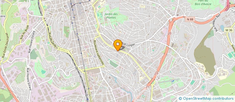 localisation de l'entreprise MONSIEUR HAMID HADJ RABAH  SAINT-ETIENNE