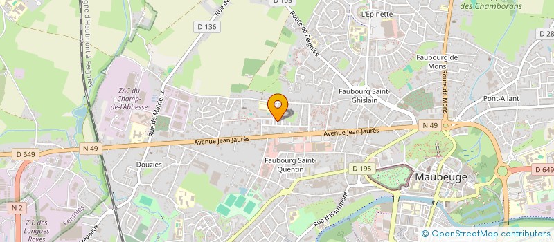 localisation de l'entreprise MONSIEUR HAMID HEBIB  MAUBEUGE