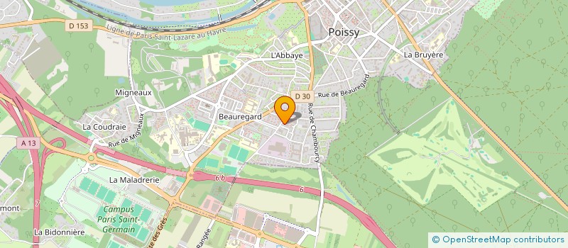 localisation de l'entreprise MONSIEUR HAMID INNAANAI  POISSY