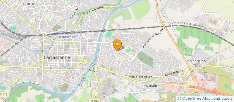 localisation de l'entreprise MONSIEUR HAMID JAAFAR à CARCASSONNE