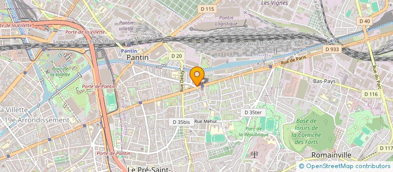 localisation de l'entreprise MONSIEUR HAMID JOUBA  PANTIN