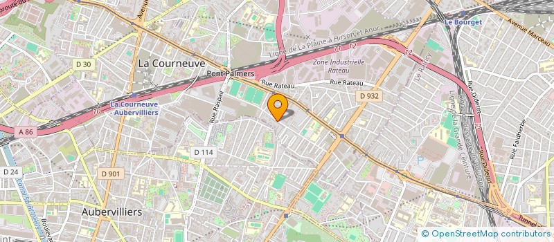 localisation de l'entreprise MONSIEUR HAMID KHELLOUFI à LA COURNEUVE