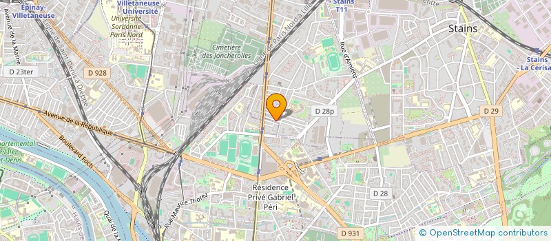 localisation de l'entreprise MONSIEUR HAMID MAKHLOUF à PIERREFITTE-SUR-SEINE