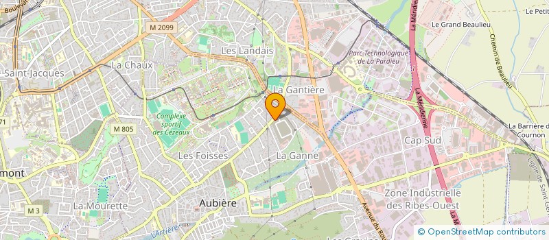 localisation de l'entreprise MONSIEUR HAMID MOJAHID  AUBIERE