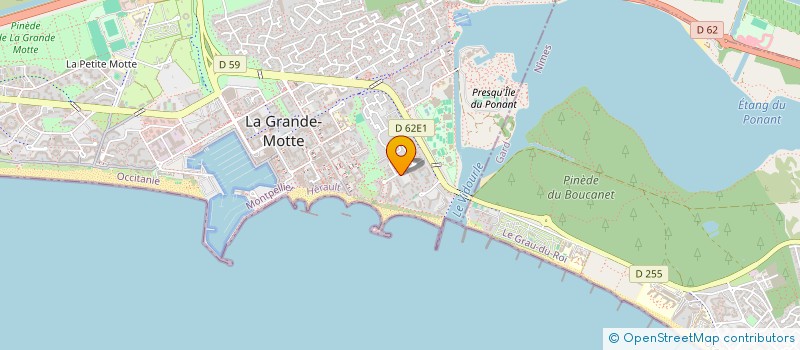 localisation de l'entreprise MONSIEUR HAMID MOTAMEDI à LA GRANDE-MOTTE