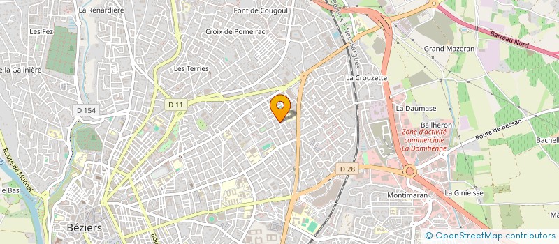 localisation de l'entreprise MONSIEUR HAMID REGRADJ  BEZIERS