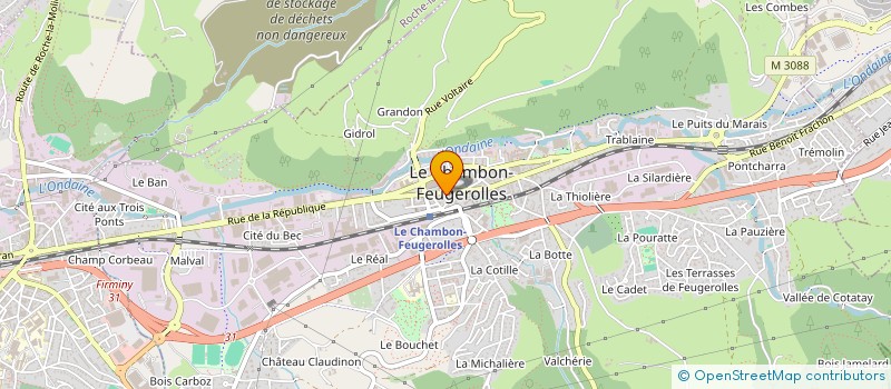 localisation de l'entreprise MONSIEUR HAMID ZAHIR à LE CHAMBON-FEUGEROLLES