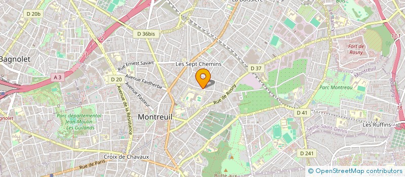 localisation de l'entreprise MONSIEUR HAMIDOU BA à MONTREUIL