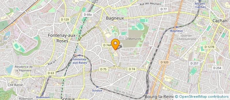 localisation de l'entreprise MONSIEUR HAMIDOU CAMARA  BAGNEUX