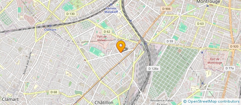 localisation de l'entreprise MONSIEUR HAMIDOU DIALLO  CHATILLON