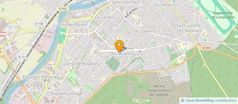 localisation de l'entreprise MONSIEUR HAMIDOU DIALLO  COMPIEGNE